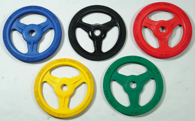 Bumper Grip Olympic Plates